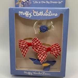 Vintage Muffy VanderBear Clothesline Collection “Heads Up” Headbow set #1